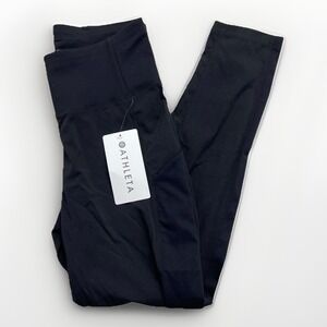 Athleta Trekkie Hybrid Crop Tight Leggings Women's 2 Black Athleisure